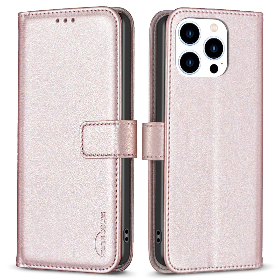 BINFEN COLOR BF17 For iPhone 13 Pro Anti-Fingerprint Wallet Leather Phone Cover Stand Magnetic Closure Phone Case BINFEN COLOR BF17 For iPhone 13 Pro Anti-Fingerprint Wallet Leather Phone Cover Stand Magnetic Closure Phone Case